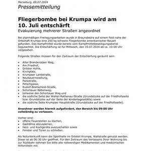 Bombenfund 2024 07 09