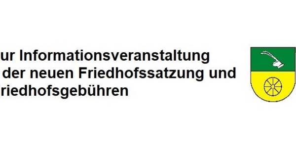 Einladung friedhofssatzung